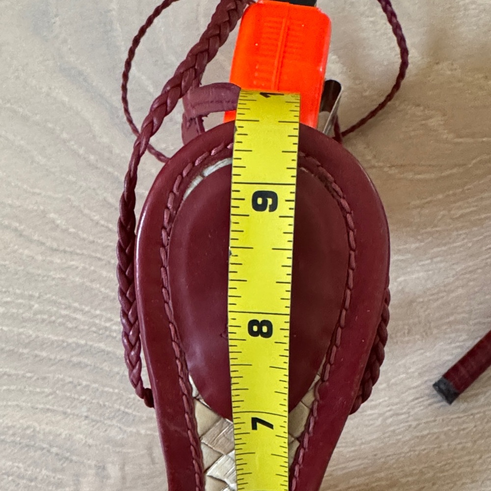 Gucci Dark Red Strappy Women's Sandals - Picture 10 of 10